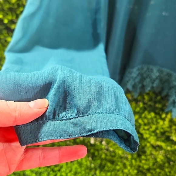 Blue Lace Long Sleeve Top - Size S - Maurices - Picture 2 of 7